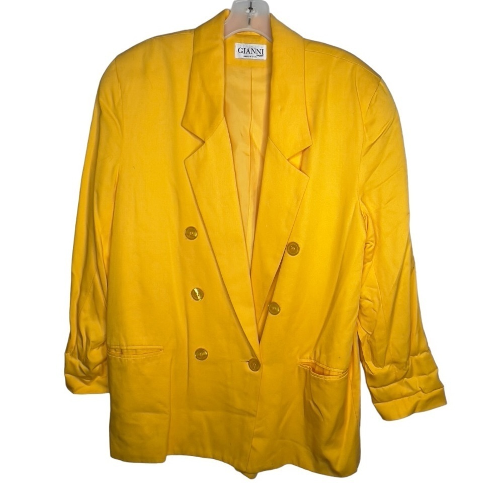 Vintage Gianni Sport Yellow Blazer